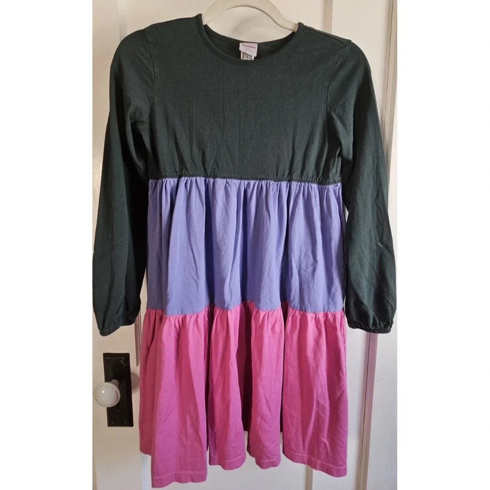 Hanna Andersson colorblack twirl‎ power dress Sz 10 ( 140cm)